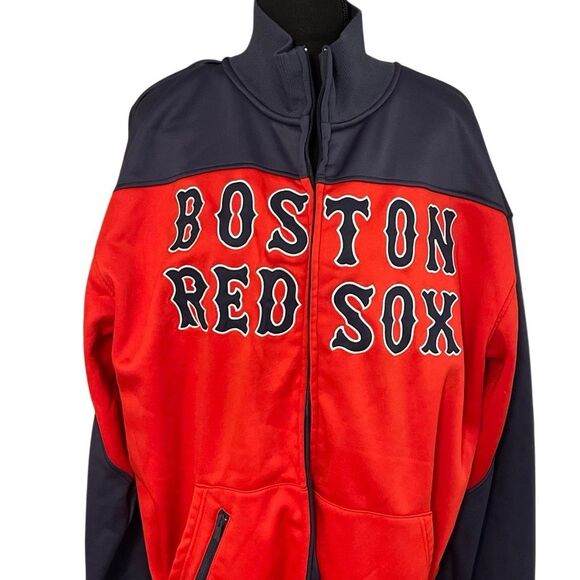 Stitches Boston Red Sox Men’s MLB Full Zip Bullpen Jacket - Picture 4 of 10